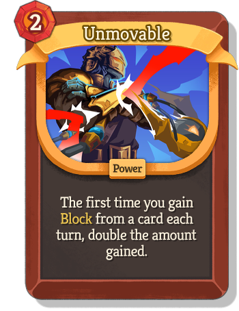 Unmovable