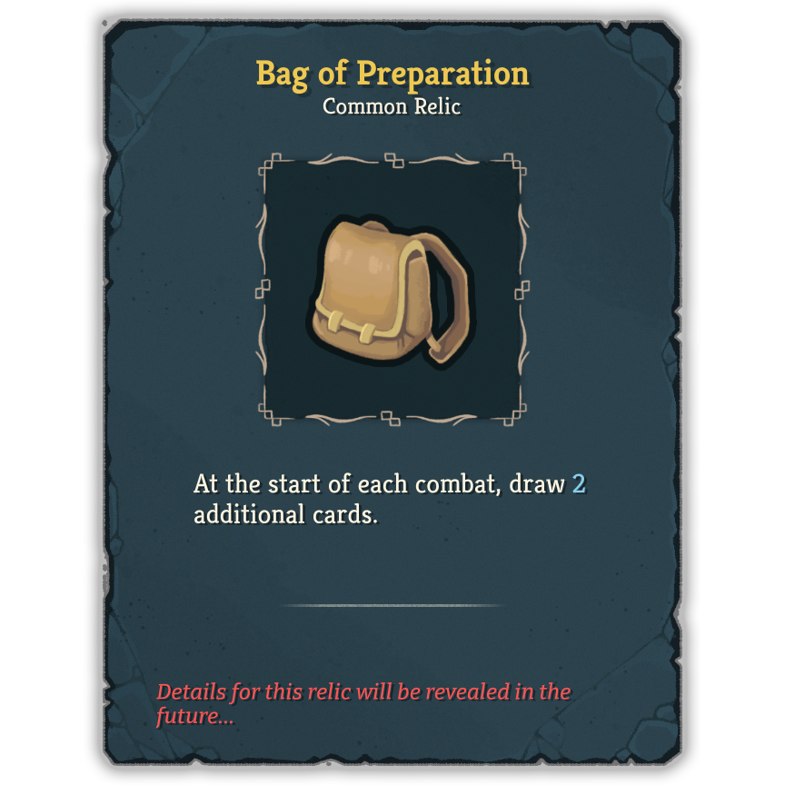 Bag of Preparation