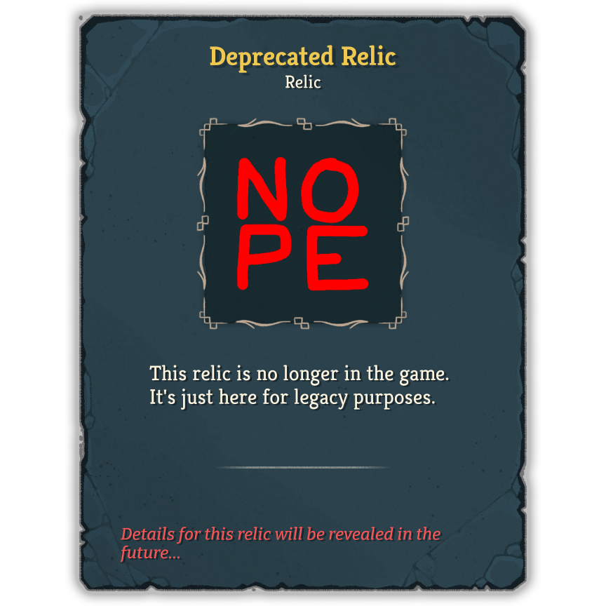 Deprecated Relic