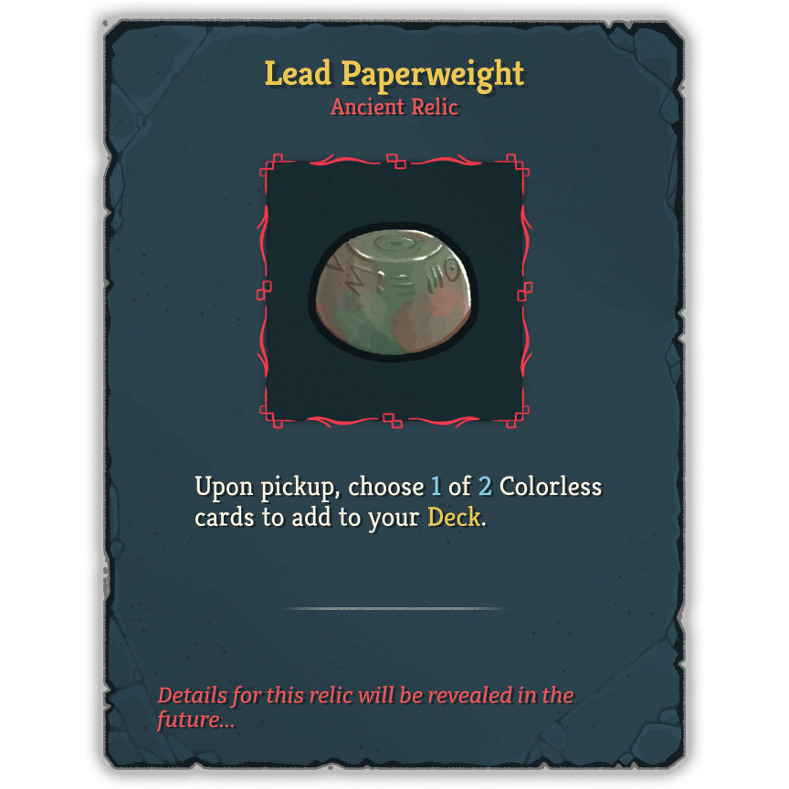 Lead Paperweight