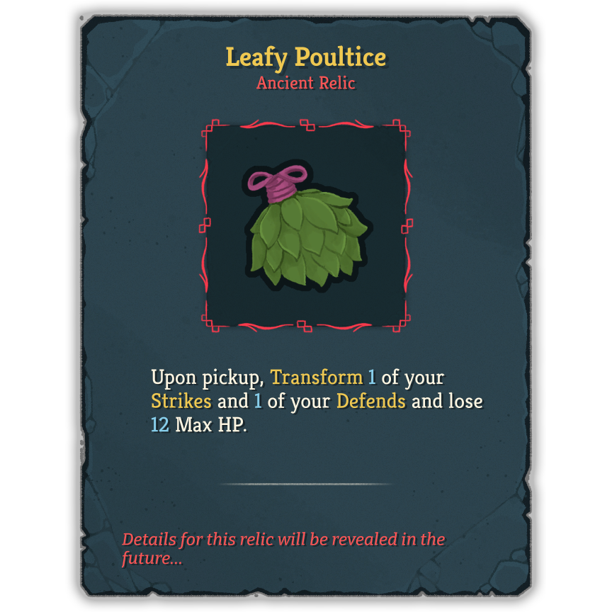 Leafy Poultice